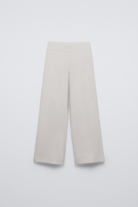 ZARA БРЮКИ-КЮЛОТЫ ИЗ ТКАНИ SOFT TOUCH, ЭКРЮ