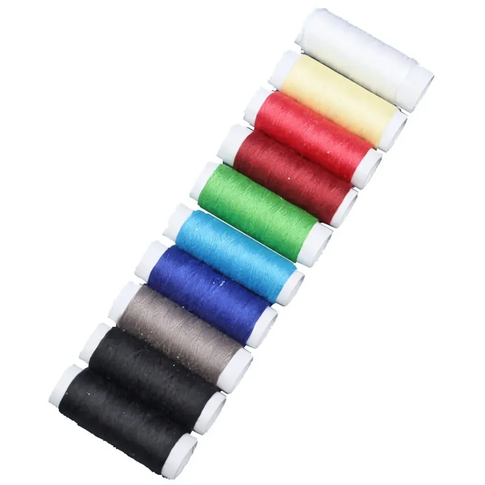 Нитки в наборе 10шт, цвет микс, 40м.