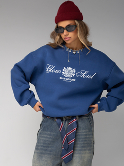 Свитшот оверсайз с принтом old money