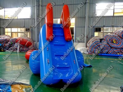 Надувная водная горка "Пляжная", 6.5*3*2.5 м, на поддуве