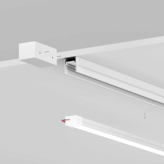 Профиль 2м Elasity IP накладной белый Maytoni Outdoor Elasity IP O-TR001-P-W2M
