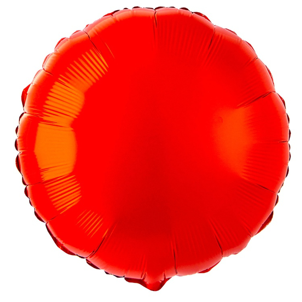 Шар фольгированный Круг 46 см (Красный)