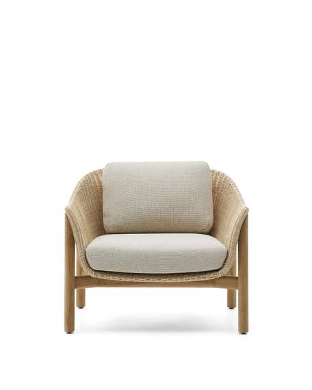 Кресло Galea из тикового дерева и синтетического ротанга