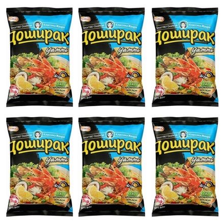 Лапша Доширак Yammy со вкусом Том Ям 80 г 6 шт