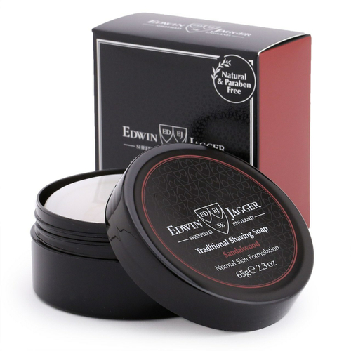 Edwin Jagger Sandalwood (Travel Container) - Мыло для бритья, 65 гр