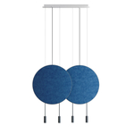 Pendant design lamp  REVOLTA by Estiluz (2 lampshade ,  Blue)