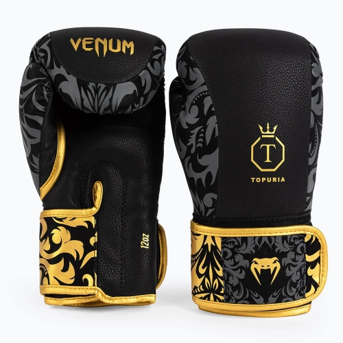 Боксёрские перчатки Venum x Ilia Topuria Unmatched Boxing black/gold