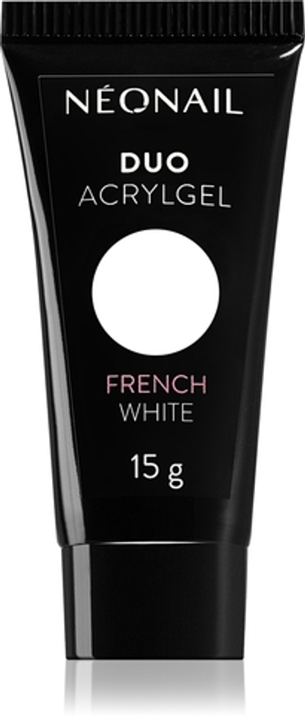 NEONAIL Duo Acrylgel French White - гель для гелевых и акриловых ногтей, 15 g