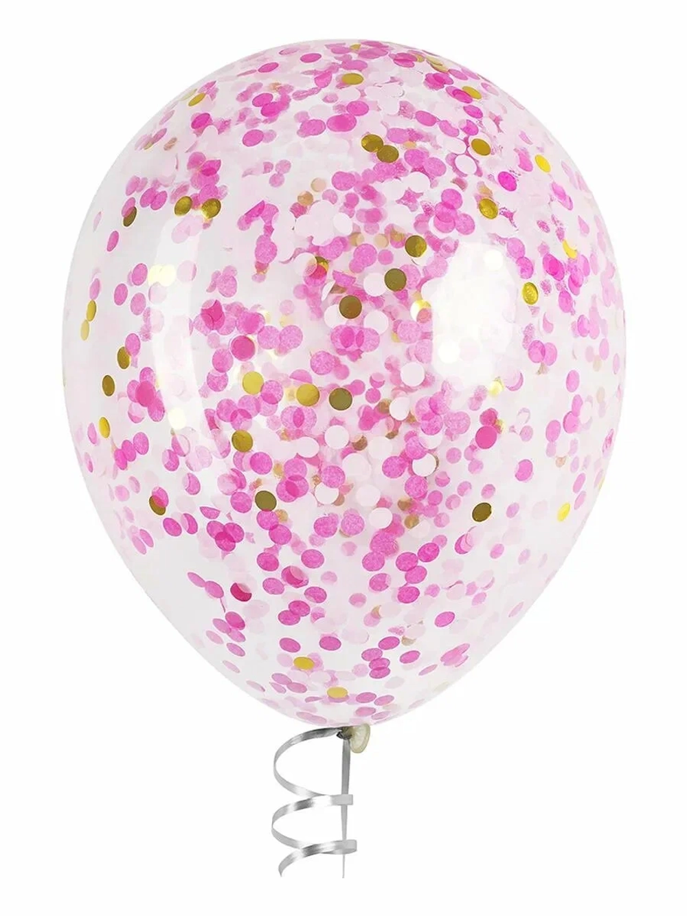 Конфетти круги розовый/золото