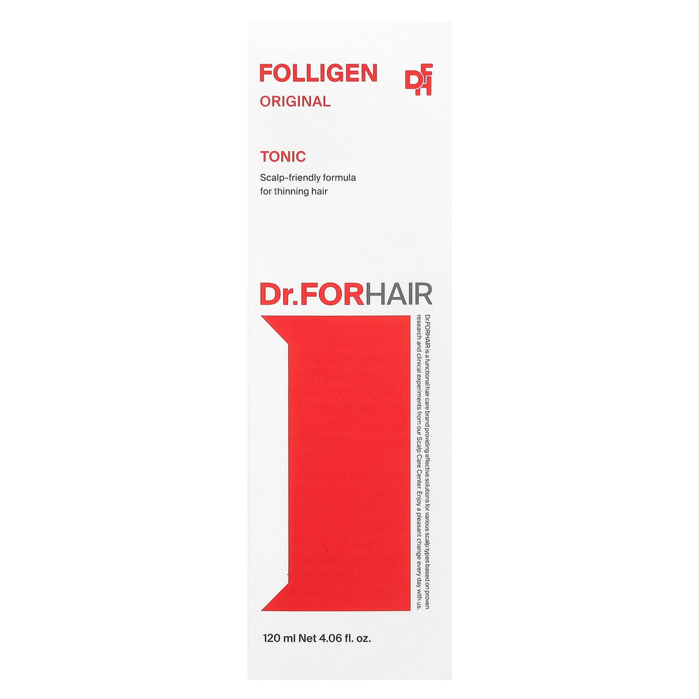 Dr.ForHair, Folligen, тоник, оригинальный вкус, 120 мл (4,06 жидк. унции)
