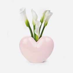 Ваза для цветов Love, 15,5 см, светло-розовая