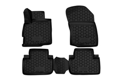Коврики Standard, 3D в салон MITSUBISHI Outlander, 2012-2014, 2014-  4 шт. (полиуретан, чёрные) Element.ORIG-3D.35.28.210