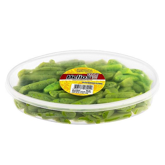 Виброхвост несъедоб. Chubby 3,55&#39;/9 см Pepper Lime 100шт. (HS-4-009-N) Helios
