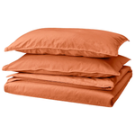 Комплект постельного белья IKEA ANGSLILJA (ЭНГСЛИЛЯ), Двуспальный, Кирпичный, 200x230, 50x80 см