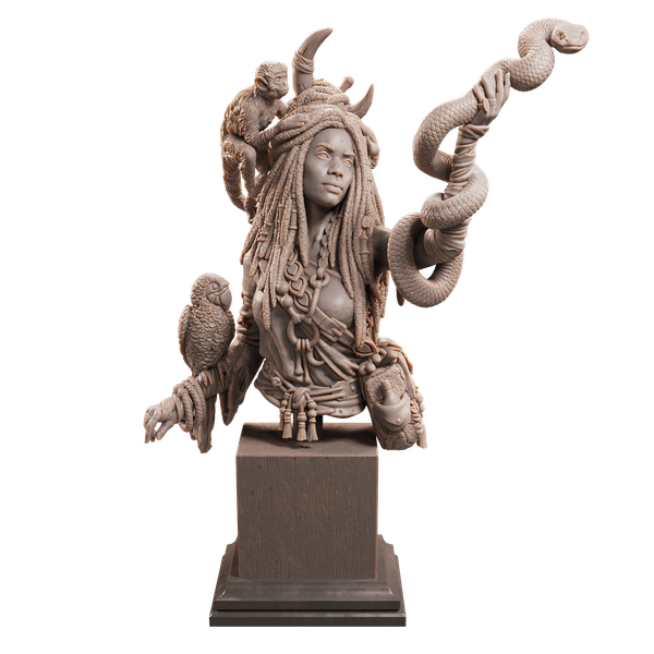 Завистливая буря Envious Tempest Миниатюры 32-56-75мм (Нет / 75mm / Charlotte the Snake Bust)