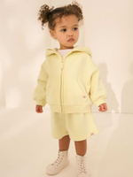 Толстовка с капюшоном на молнии для девочки Next AD3-961, Светло-желтый