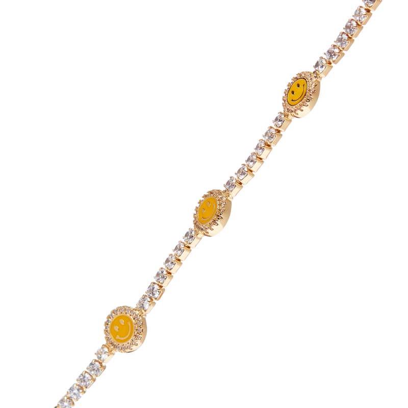 Браслет Кристально-желтый Смайлик