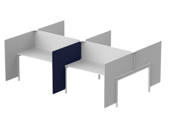 Модуль боковой -ширма 124х4х110