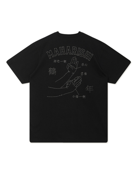 Футболка Кор. Рукав Maha-paizhi Sashiko T-shirt  Crane Kung Fu Palm Strike