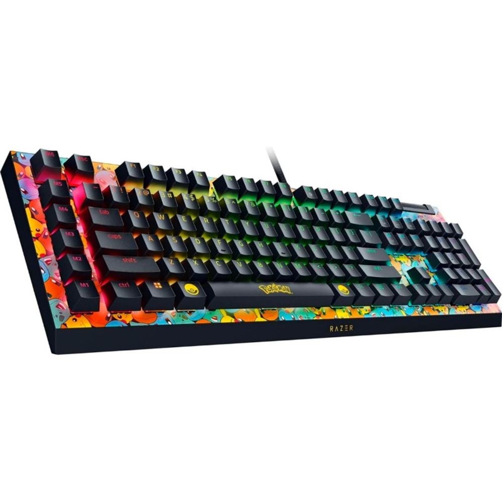 Клавиатура Razer BlackWidow V4 X (Green Switch), Pokemon Kanto Starters Edition - US Layout