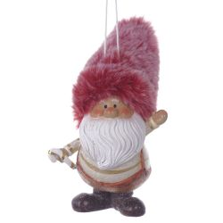 GAEM Фигурка декоративная подвесная "Дед Мороз", L6 W7 H12 см, 2в.