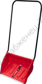 ЗУБР ТАЙГА, 650 мм, пластиковый ковш, с алюминиевой планкой, снеговой движок (скрепер), Профессионал (39934)