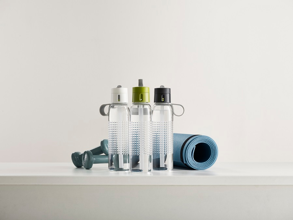 Бутылка для воды Dot Active 750 мл белая, Joseph Joseph