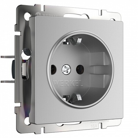 Розетка с заземлением, без рамки Werkel  W1171006