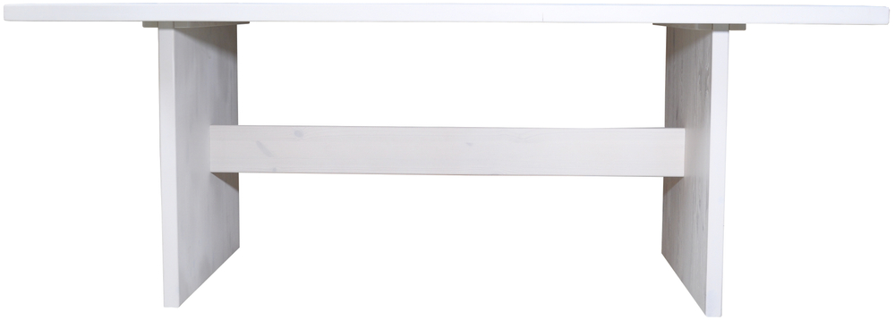 Стол кухонный, 200х100х75, Гамбург, обеденный, деревянный, белый, Dipriz