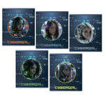 Тетрадь 48л, А5, клетка, Alingar, "Cibergirl" , скрепка,мелованный картон (стандарт), выб УФ лак, блок офсет, 5 дизайнов в пленке т/у