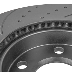 Диск тормозной GANZ передний перфорированный PRO-Line с покрытием (комплект - 2 шт) VAG VW Touareg Арт.: GIJ10027S