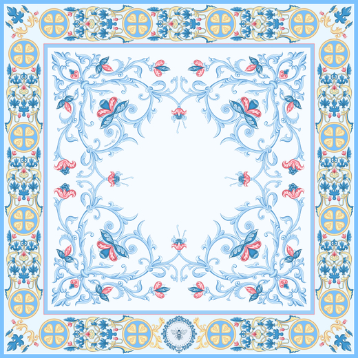 Платок «Зачатьевская монастырская роспись. Рождество»