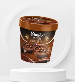 Мини тарты SIMLEZ с шоколадной начинкой и хрустящими шариками