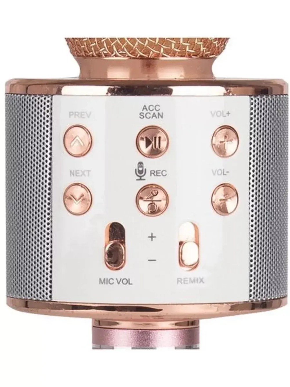 Караоке микрофон Wster WS-858 розовое золото
