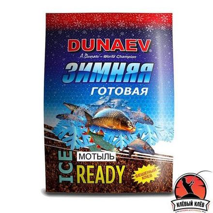 Прикормка "DUNAEV iCE-READY" 0.5кг Мотыль