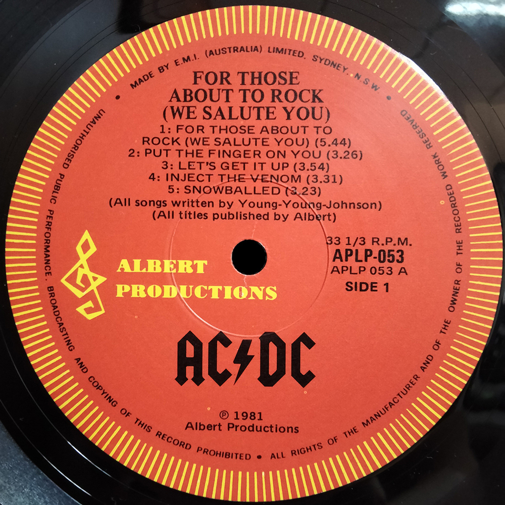 AC/DC / For Those About To Rock - We Salute You (LP)