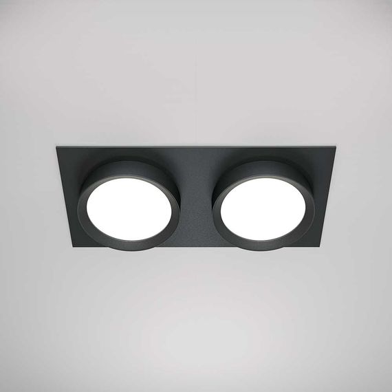 Встраиваемый светильник Maytoni Technical Hoop DL086-02-GX53-SQ-B