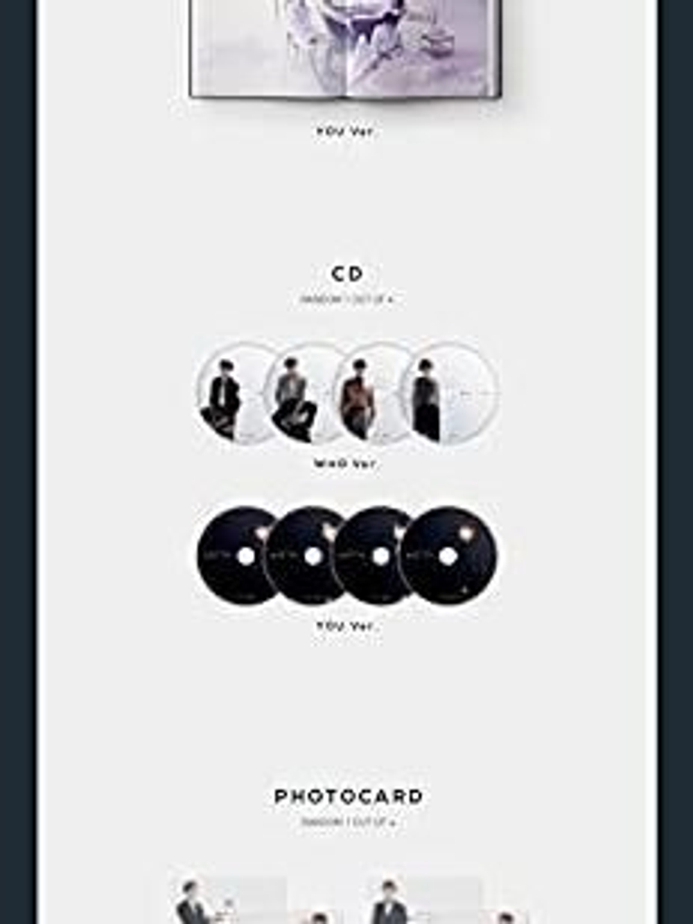 Альбом Nu'est W - Who, You 2nd Album 2 Version SET