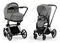 Детская коляска Cybex Priam IV 2 в 1 Mirage Grey шасси Chrome Black