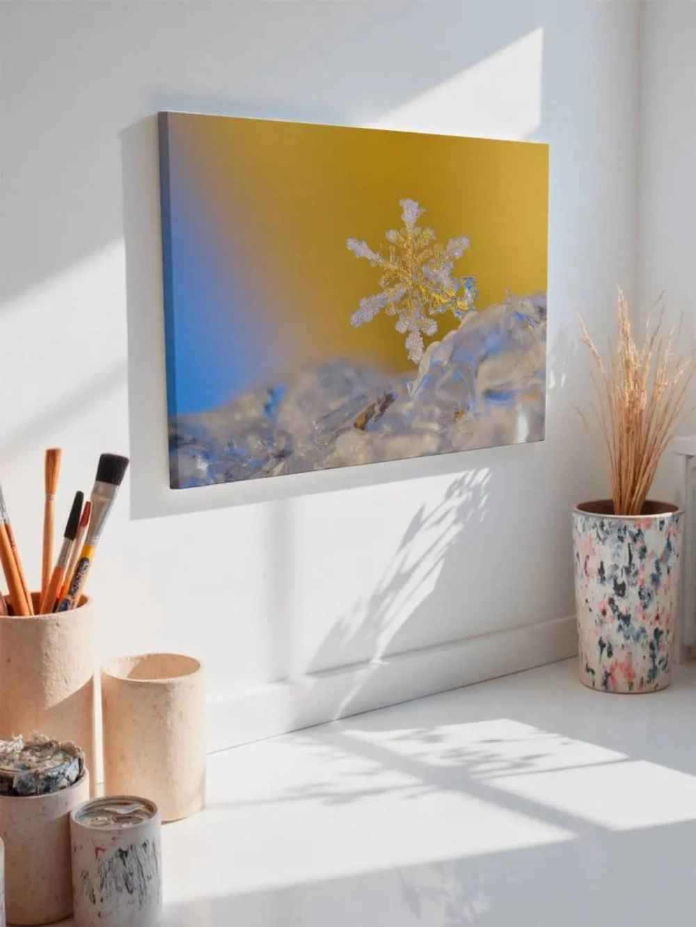 Картина на стену 40 X 50 Снежинка