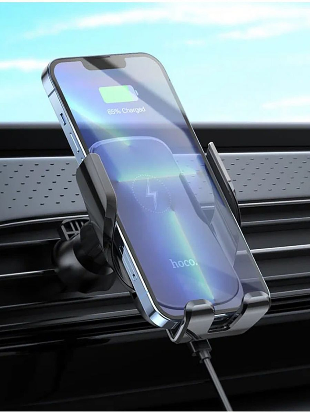 Держатель для телефона CA202 с беспроводной зарядкой