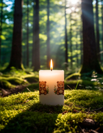 Трансфер переводной - декаль для свечей и гипса зверушки 013 А5