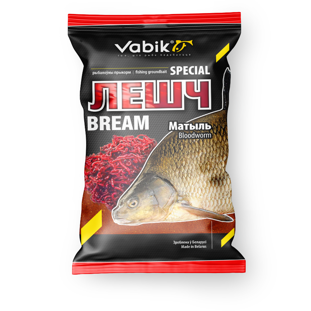 Прикормка Vabik Special Bream Bloodworm "Лещ Мотыль" (красная), 1кг