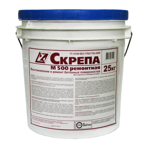 Ремонтный состав Пенетрон Скрепа М500 ведро 25 кг