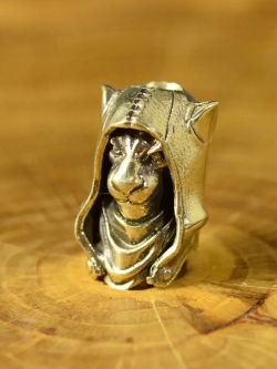 Бусина «Каджит» из латуни