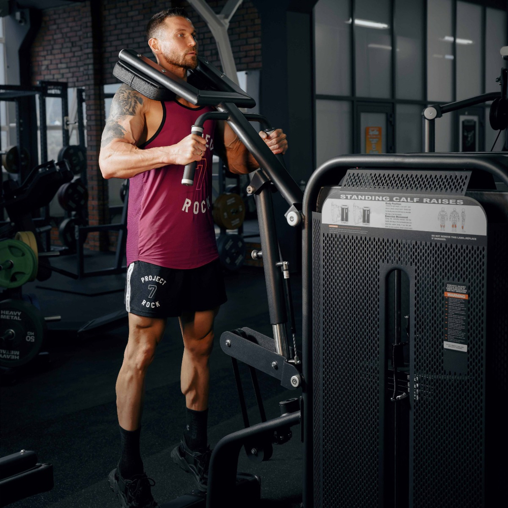 E7010 Голень стоя. Стек 80 кг