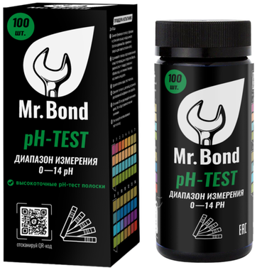 Тестовые полоски для измерения кислотности Mr.Bond® PH-TEST