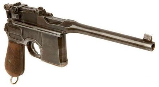 Пистолет Маузер К96 ММГ макет массо-габаритный, оригинал