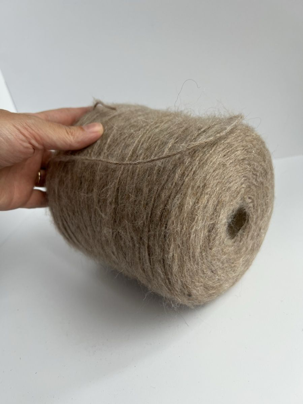 Пряжа для вязания альпака теплая пушистая