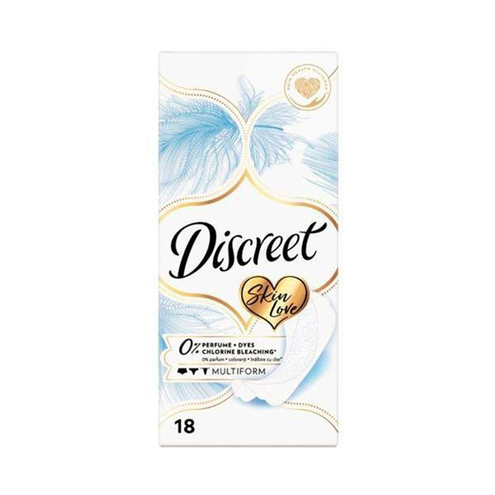 Alldays Discreet Прокладки женские гигиенические Skin Love Multiform Single, ежедневные, 18 шт